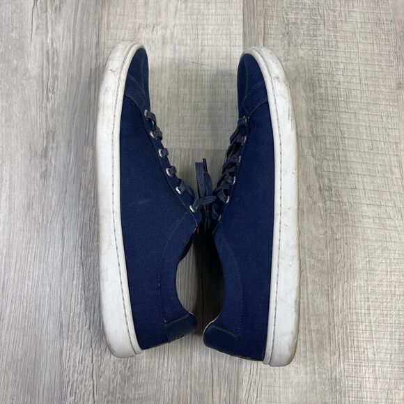 Origo Barefoot Everyday Gen 3 Mens 12 Canvas Cotton Shoes Navy Blue EUC Vivio S - Picture 9 of 10